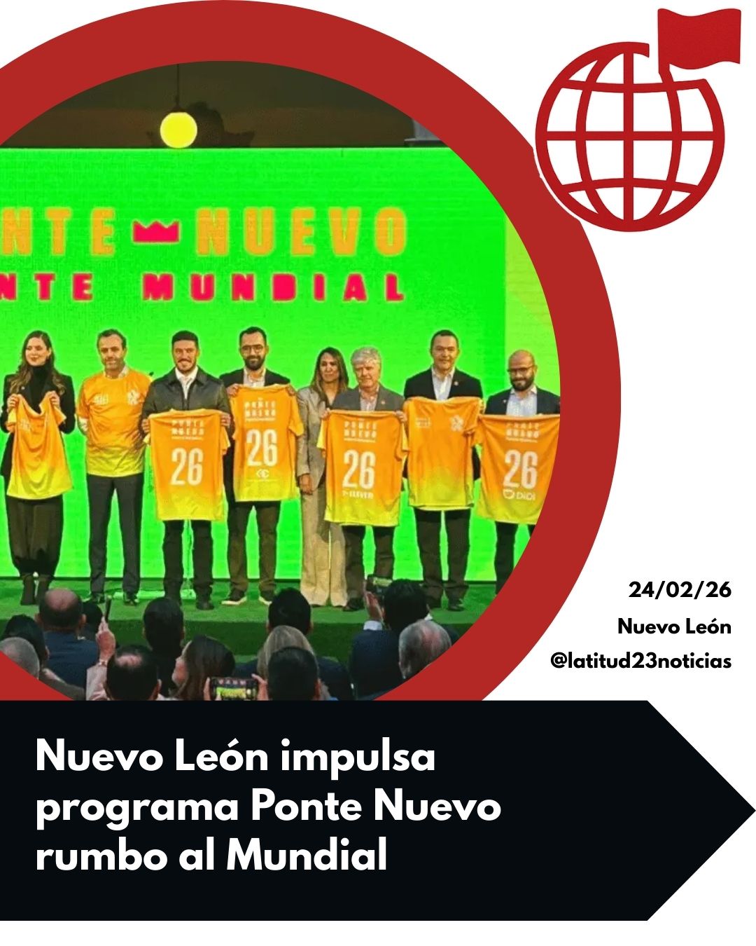 Nuevo León impulsa programa Ponte Nuevo rumbo al Mundial 