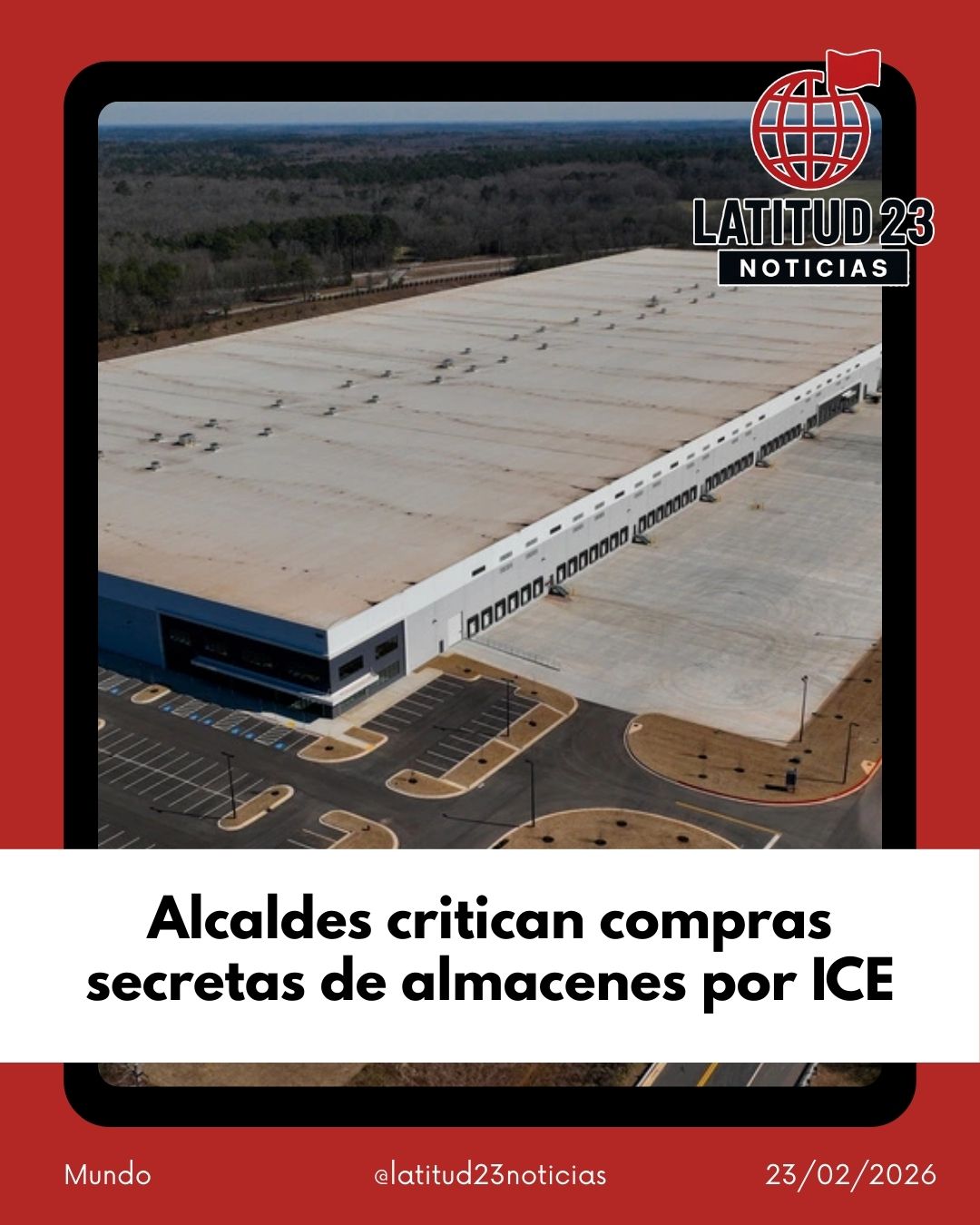 Alcaldes critican compras secretas de almacenes por ICE