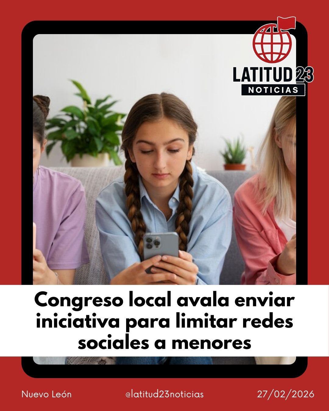 Congreso local avala enviar iniciativa para limitar redes sociales a menores