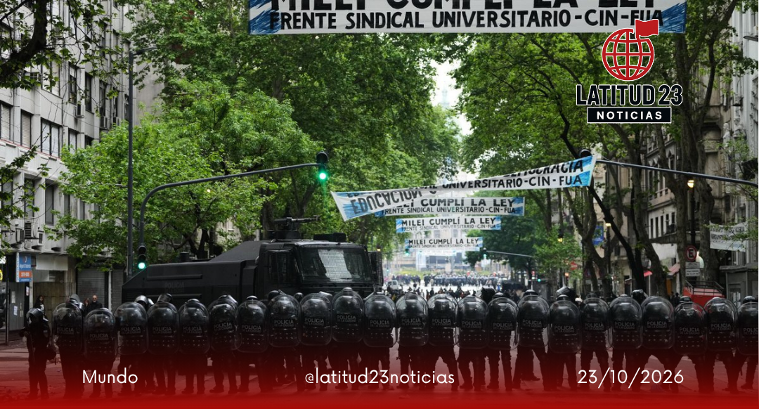 Manifestantes rechazan reformas de Milei y defienden la soberanía territorial